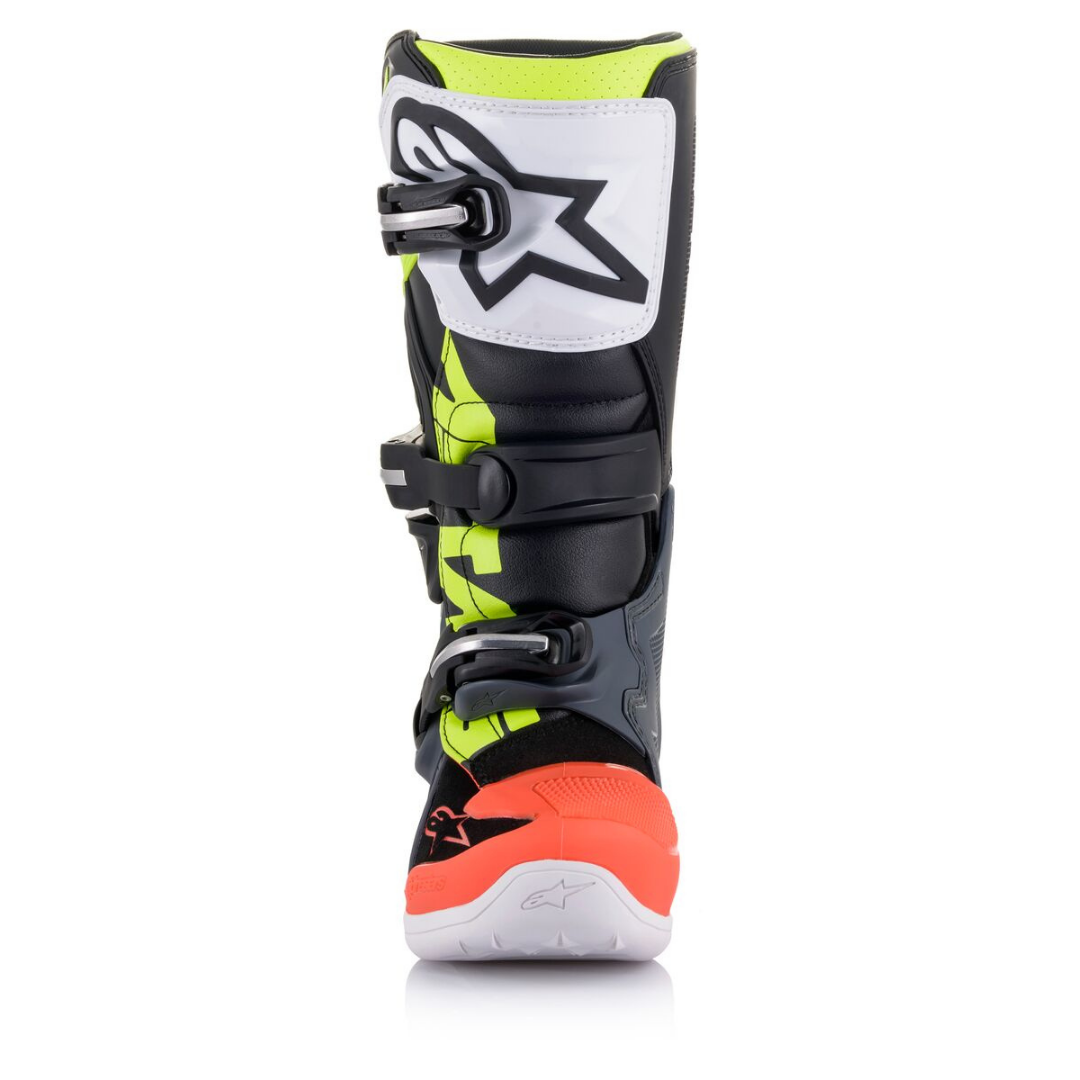 Alpinestars Tech 7S Youth Boots Grey/Red/Yellow