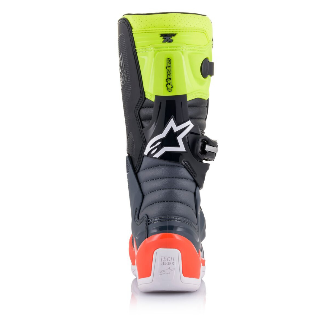 Alpinestars Tech 7S Youth Boots Grey/Red/Yellow