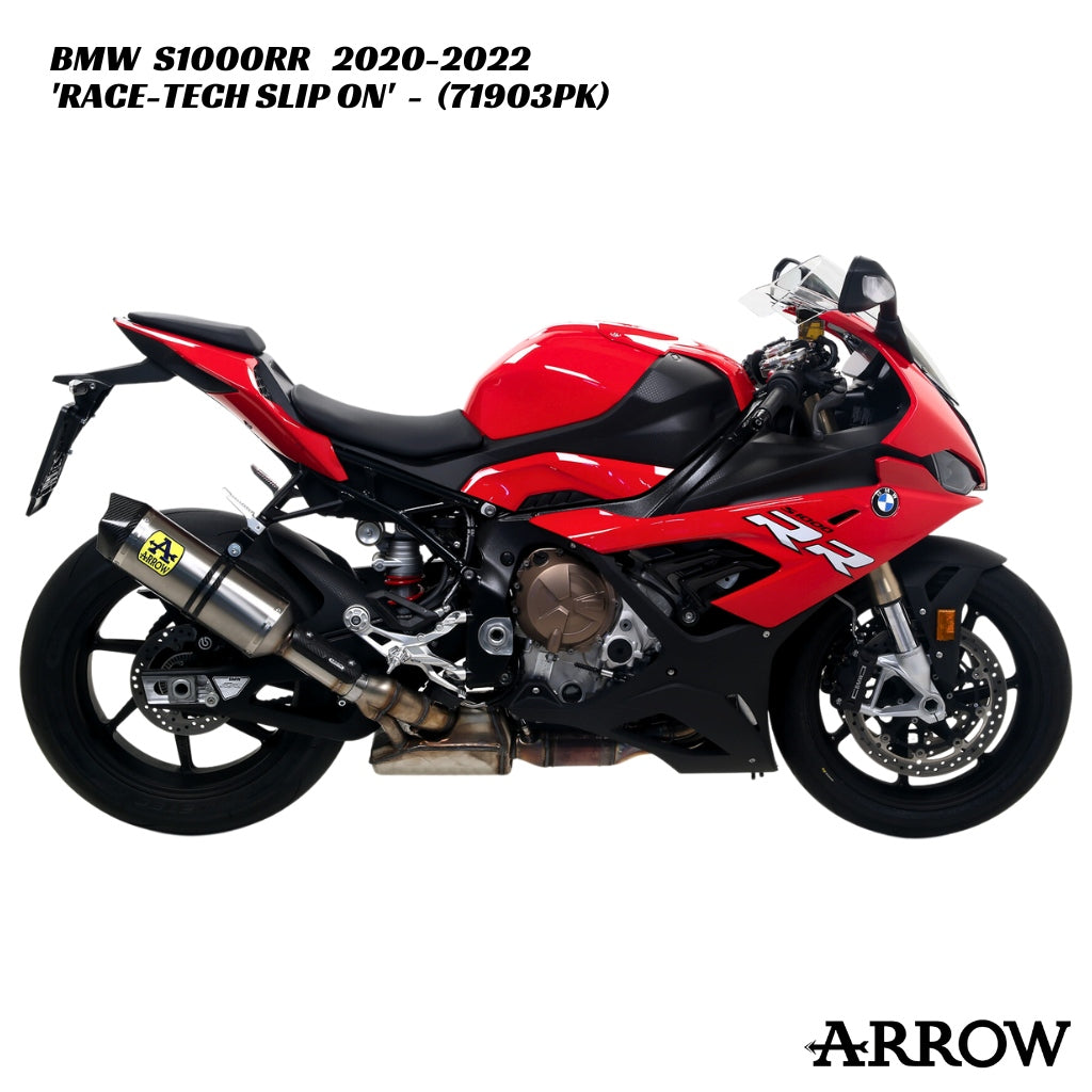Arrow - Race-Tech Titanium Slip-On & Mid-Pipe | BMW S1000RR / M1000RR 2020-2023