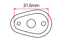 DRC Moto LED Flasher Holder Plate