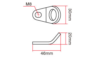 DRC Tie Down Hook Standard 2pcs