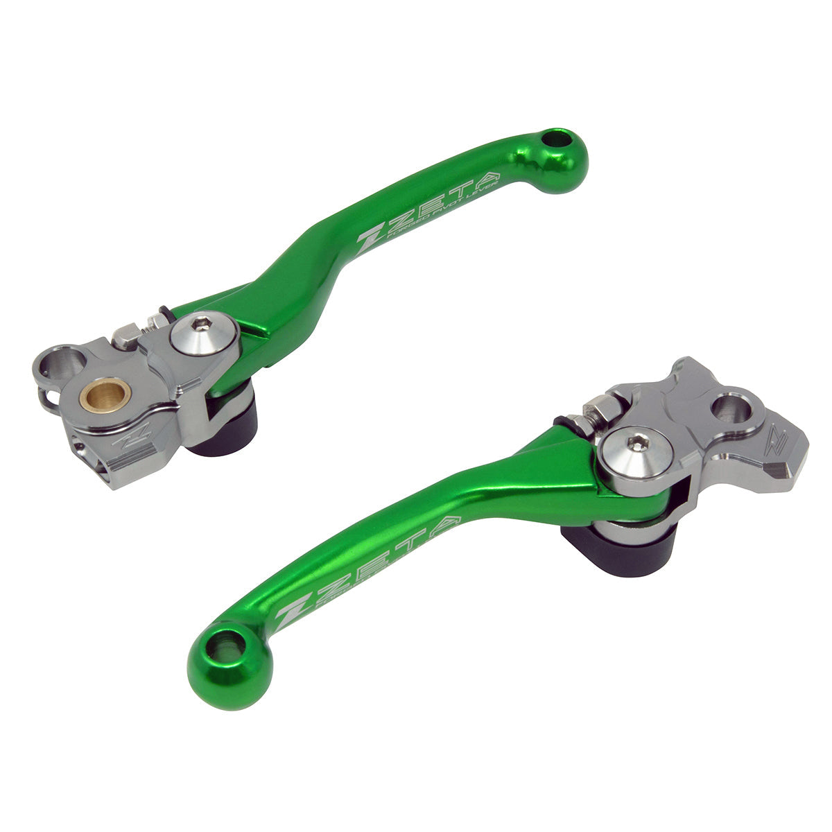 Zeta Pivot Lever Set FP Kawasaki Models (Black, Green, Blue, Red)