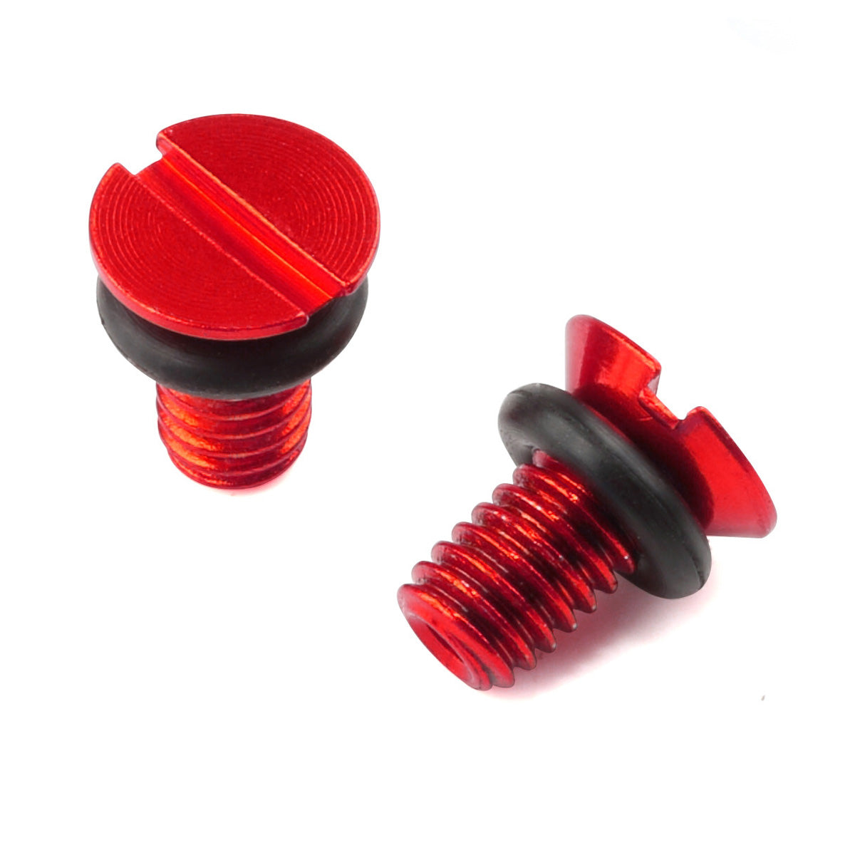 Zeta Front Fork Airvalve Cap Screw WP Red 2PCS