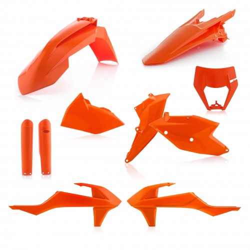 Acerbis Full Plastic Kit KTM EXC 250/300 2017 | EXC 250/300 TPI 2018-2019 | EXC-F 250/350/450/500 2017-2019 |  EXC-F 520/525 2017-2018 | XC-W 125 2017-2019 | XC-W 150/250/300 TPI 2019