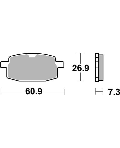 SBS - FA169 Brake Pads | Carbon | Scooter | 111CT