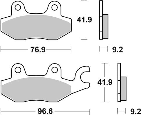 Scooter, Brake, Pads, Ceramic, FA197