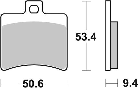 Ceramic, brake, pads, scooter, SBS, performance