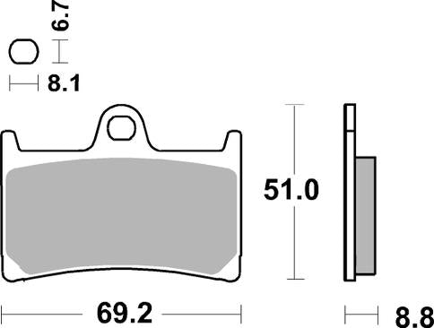 SBS - FA252 Brake Pads | Sintered | Scooter | 198MS