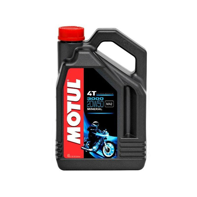 Motul, oil, mineral, 20w50, 4t, 4 stroke, 4 liter