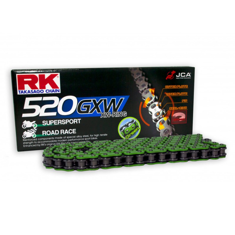 Sport, superbike, road, race, performance, RK, Chain, Drive, rear, Blue, 520, 132L, link, ring, XW Link, supersport, road race, green