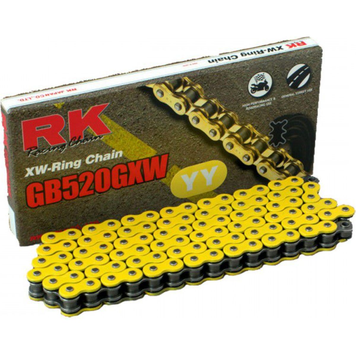 Sport, superbike, road, race, performance, RK, Chain, Drive, rear, Blue, 520, 132L, link, ring, XW Link, supersport, road race, yellow