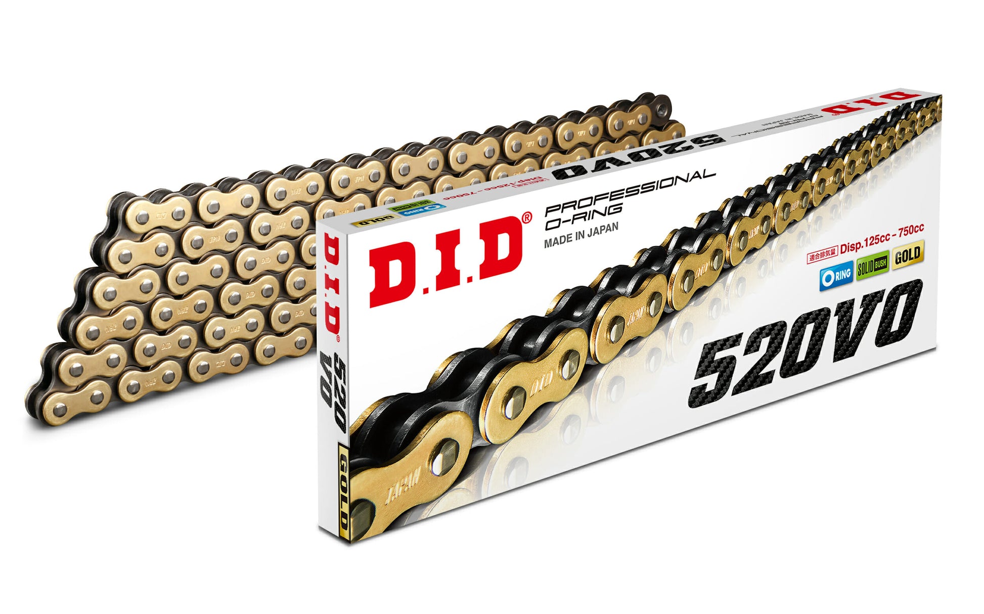 D.I.D, Chain, O-ring, gold, professional, street, superbike