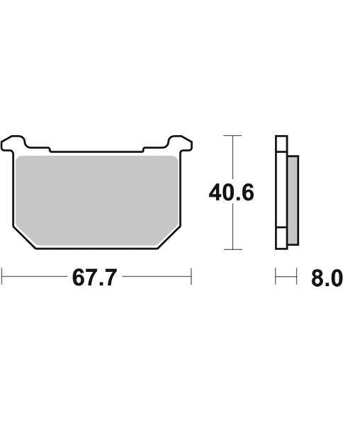 SBS, Ceramic, brake, pads, motorcycle, bike, cruiser, street