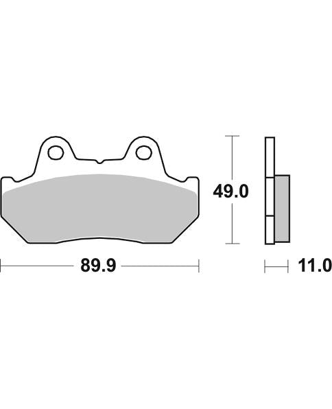 SBS, Sintered, brake, pads, motorcycle, bike, cruiser, street