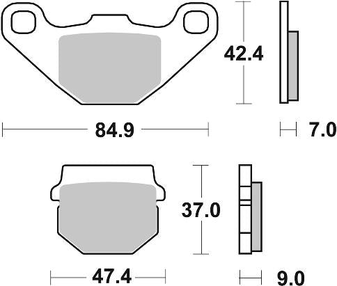 SBS, Sintered, Brake, pad, pads, offroad, dual purpose, performance