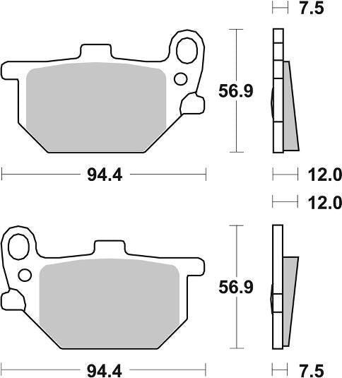 SBS, Ceramic, Brake, pad, pads, Street, performance