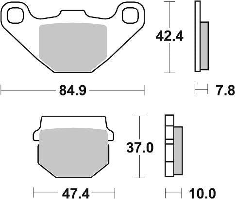 SBS - FA83 Brake Pads | Ceramic | Street | 548HF