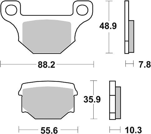 SBS, Brake, pads, motorcycle, Ceramic, Street, performance