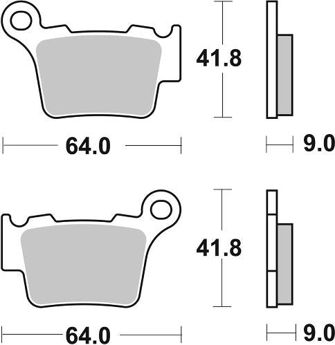 SBS, Brake, pad, pads, performance, motorcycle, Sinter, sintered, OFFROAD