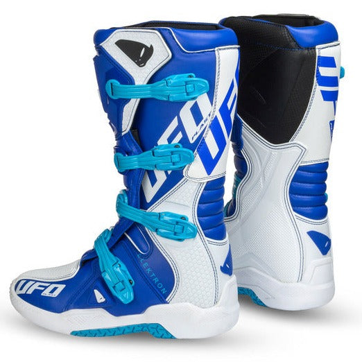 UFO - Elektron MX Boots - White / Blue / Grey – SR Moto SA