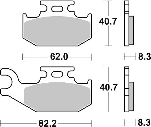 SBS, Brake, pad, pads, performance, motorcycle, Sinter, sintered