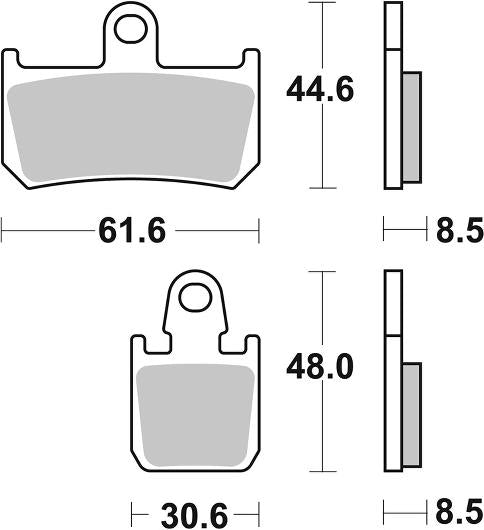 SBS, Brake, pad, pads, performance, motorcycle, Sinter, sintered