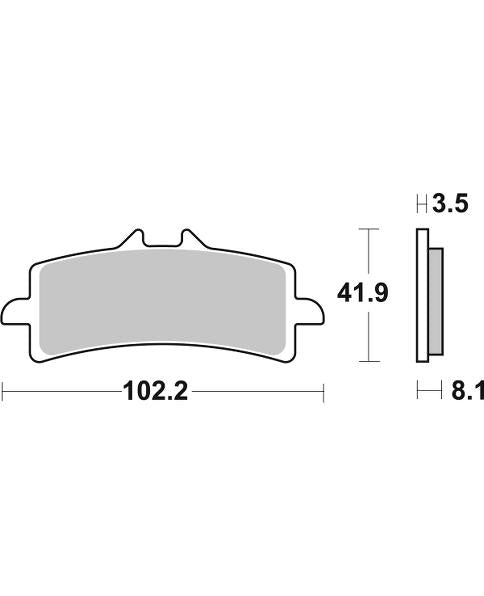 SBS, Brake, pad, pads, performance, motorcycle, Sinter, sintered, RACE, DUAL