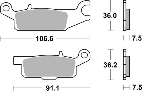 SBS, brake, pad, pads, performance, motorcycle, sinter, sintered, OFFROAD