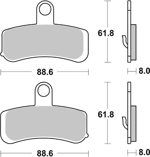 SBS, brake, pad, pads, performance, motorcycle, sinter, sintered