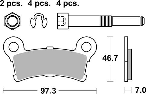 SBS, BRAKE, PAD, PADS, MOTORCYCLE, PERFORMANCE, SINTER, SINTERED