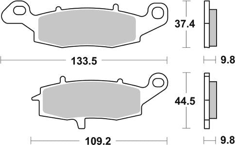 SBS, BRAKE, PAD, PADS, MOTORCYCLE, PERFORMANCE, SINTER, SINTERED