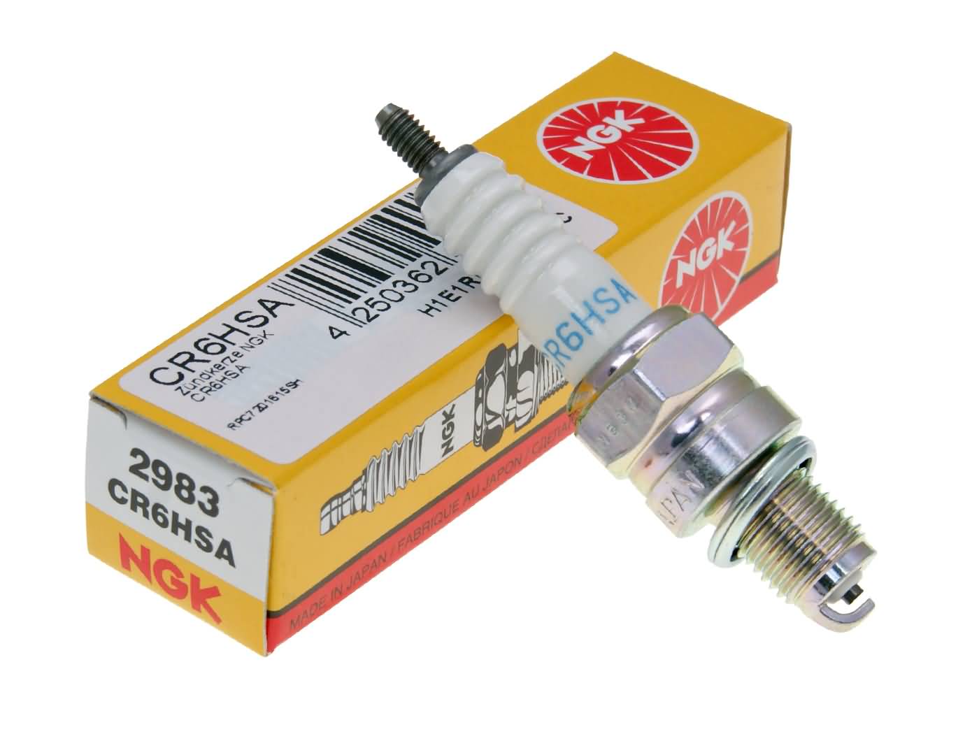 NGK, CR6HSA, spark plug, plug, motorcycle, engine