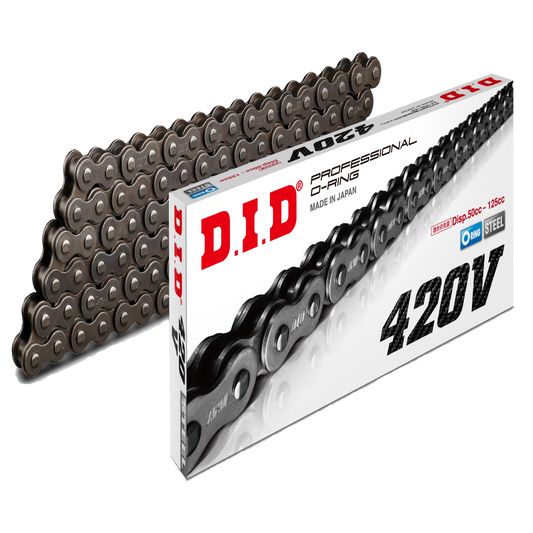 DID, Chain, drive, motorcycle, 420L, link, professional, o-ring