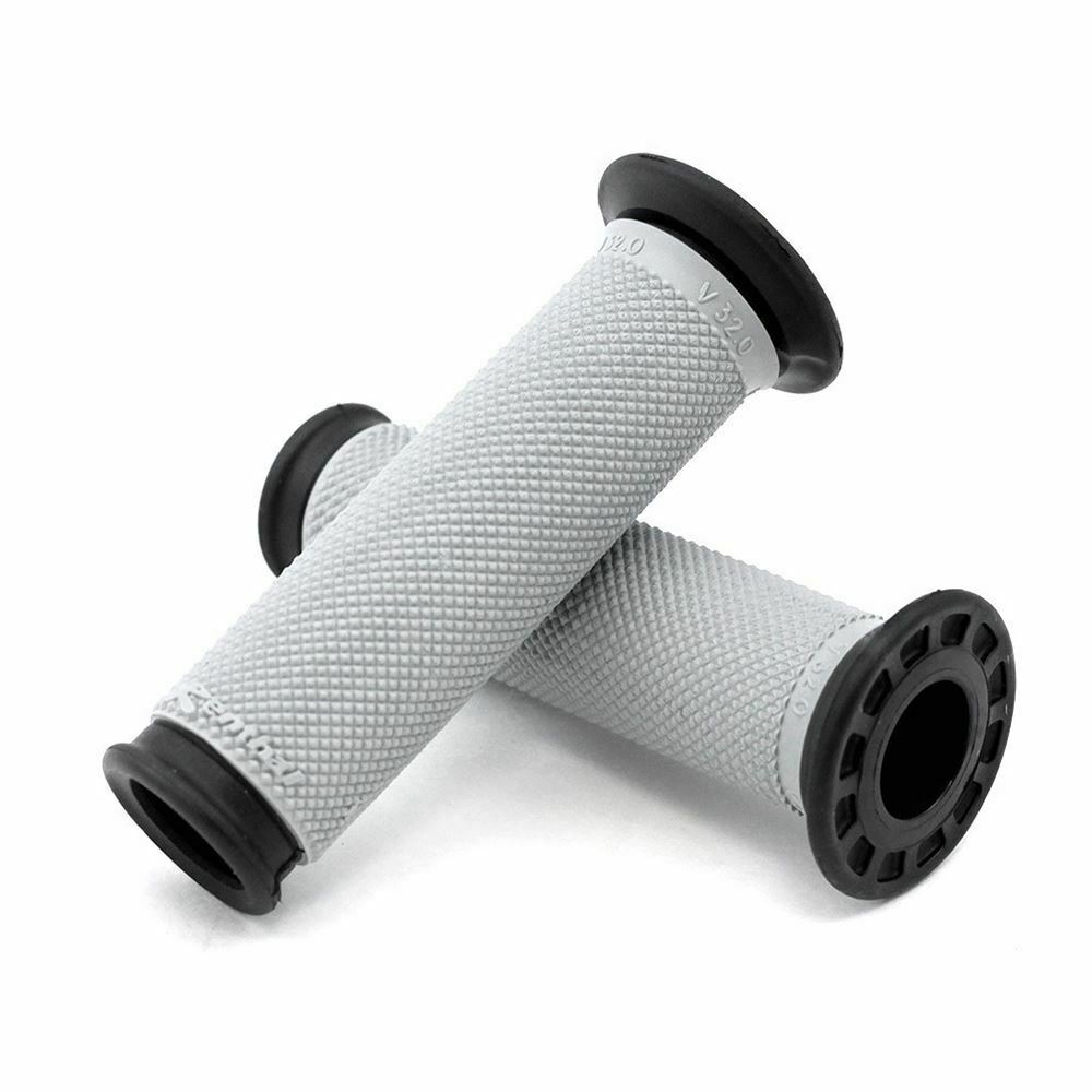 Grips, Renthal, Grey, Black, Dual compund, Road, Street, Superbike