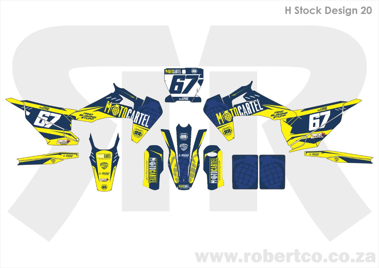 Sticker Kit - Husqvarna 50cc