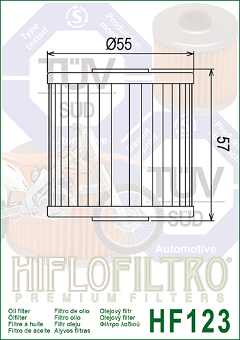 Hiflo - HF123 Oil Filter