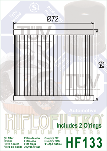 Hiflo - HF133 Oil Filter