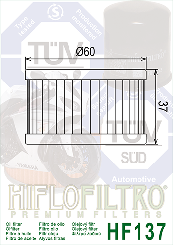 Hiflo - HF137 Oil Filter