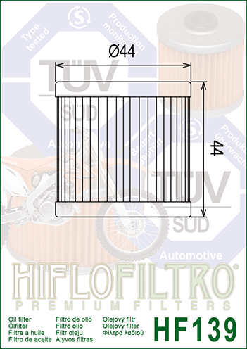 Hiflo - HF139 Oil Filter