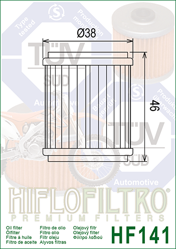 Hiflo - HF141 Oil Filter