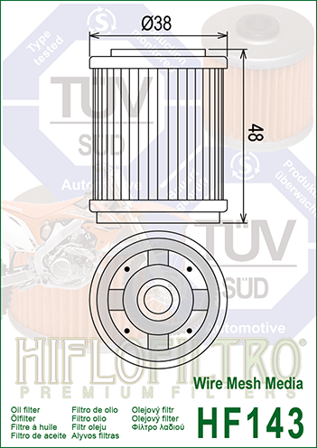 Hiflo - HF143 Oil Filter