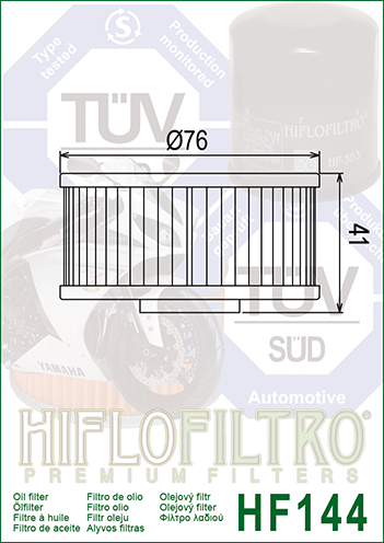 Hiflo - HF144 Oil Filter