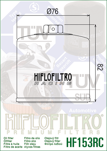 Hiflo - HF153RC Ducati Racing Oil Filter