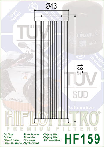 Hiflo - HF159 Oil Filter