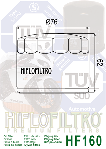 Hiflo - HF160 Oil Filter