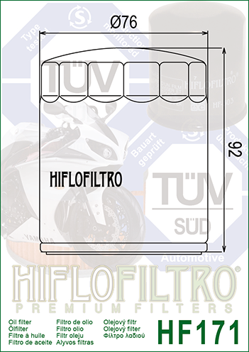 Hiflo - HF171 Oil Filter