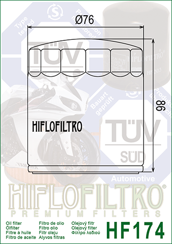 Hiflo - HF174 Oil Filter