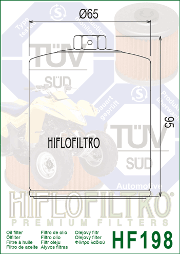 Hiflo - HF198 Oil Filter