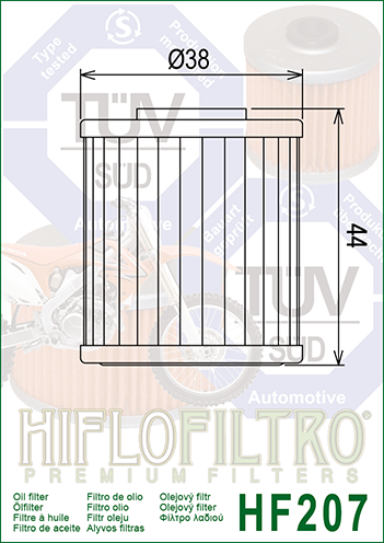 Hiflo - HF207 Oil Filter
