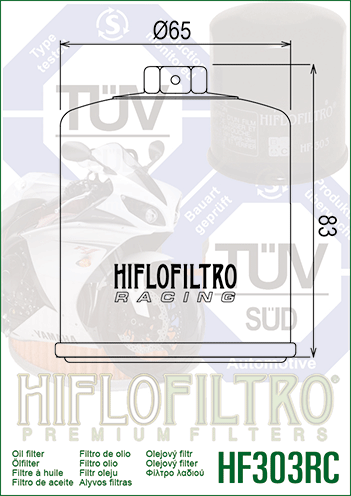 Hiflo - HF303RC Racing Oil Filter